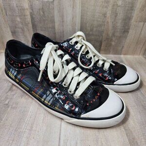 Coach Briar Tartan Womans Size 8 B Shoes Sneaker Plaid